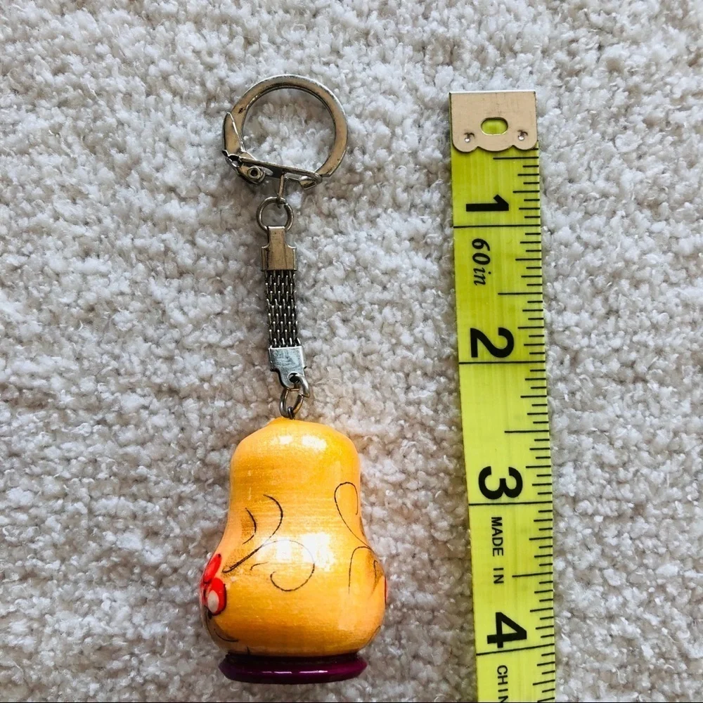 Matryoshka doll keychain handmade